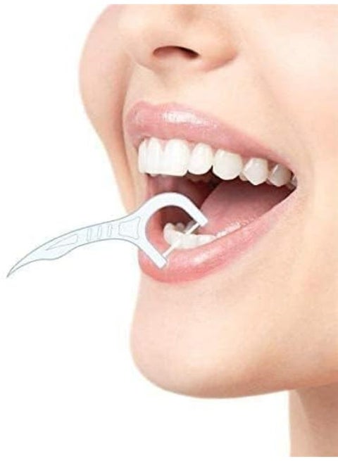 خيط تنظيف الأسنان مع عود بلاستيك – العلبة 30 قطعة - 3 علب